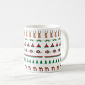 Fêtes de Noël Coupe Rouge Vert Café Mug (Devant droit)