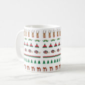 Fêtes de Noël Coupe Rouge Vert Café Mug (Devant gauche)