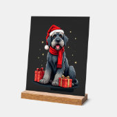 Fêtes de Noël de chien de Schnauzer géant Vacances (Angle)
