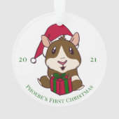 Fêtes de Noël de Cochon de Guinée Personnalisées (dos)