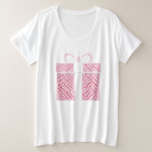 Fêtes de Noël de la Bow rouge Présente Père Noël (Design devant)