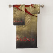 Fêtes de Noël - Élégantes boules de Noël Bow rouge (En situation)