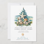 Fêtes de Noël en bord de mer Faire-part de déménag (Devant)