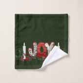 Fêtes de Noël Joie (Gant de toilette)