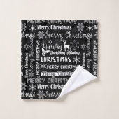 Fêtes de Noël, motif de Noël (Gant de toilette)