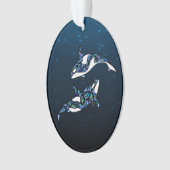 Fêtes de Noël Personnalisées Orca Whale Couple (devant)