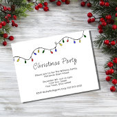 Fêtes de Noël Retro Invitation fêtes de Noël