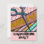 Fêtes de scrapbooking à thème artisanal Invitation (Devant)