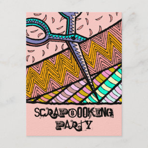 Fêtes de scrapbooking à thème artisanal Invitation