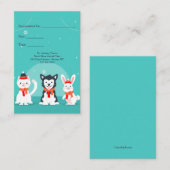 Fêtes d'hiver Cartes de rendez-vous vétérinaires (Devant / Derrière)