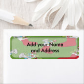 Fêtes Étiquettes de adresse de Noël (En situation)