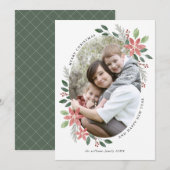 Fêtes florales - Carte photo de Noël (Devant / Derrière)