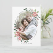 Fêtes florales - Carte photo de Noël (Debout devant)