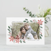 Fêtes florales - Carte photo de Noël (Debout devant)