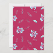 Fêtes florales / Fête de Noël Invitation (Dos)