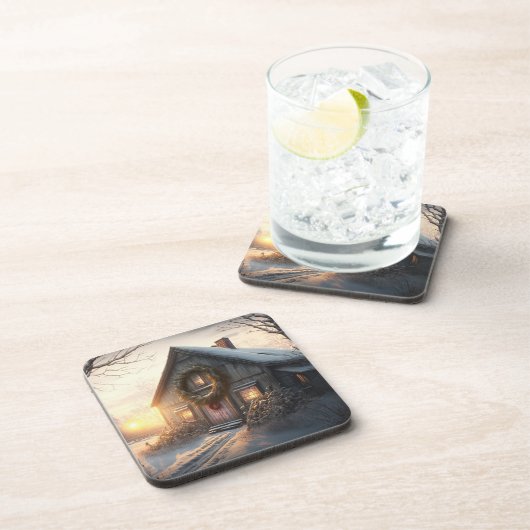 Fêtes / Noël Dessous de verre de grange (Côté Droit)