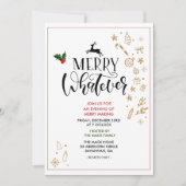 Fêtes Noël Fête d'hiver Invitation (Devant)