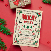 Fêtes Noël Fête d'hiver Invitation