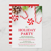 Fêtes Noël Fête d'hiver Invitation (Devant / Derrière)