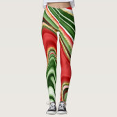 fêtes Noël motif Leggings (Devant)