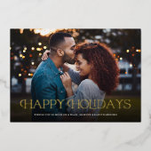 Fêtes Simples Élégantes Florales Joyeuses Vacances (Recto)