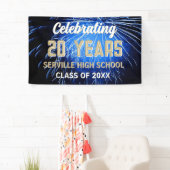 Fêtez 20 ans ! Bannière Réunion Classe bleue (En situation)