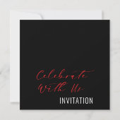 Fêtez Avec Nous Invitation (Dos)