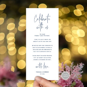 Fêtez Avec Nous, Place Setting Carte de remercieme