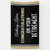 Fêtez ! Bannière de partie de retrait personnalisé (Vertical)