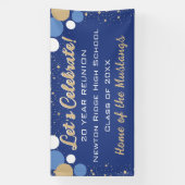 Fêtez ! Bannière Réunion Classe Confetti (Verticale)