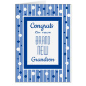 Fêtez ! Félicitations pour le nouveau petit-fils (Devant)