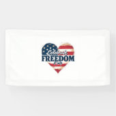 Fêtez la liberté 4 juillet Bannière (Horizontal)