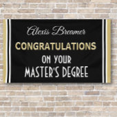 Fêtez ! Master's Degree ! Bannière de diplôme