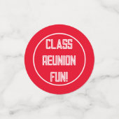 Fêtez ! Votre table de réunion de classe confetti (Petit recto)