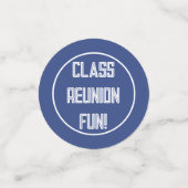 Fêtez ! Votre table de réunion de classe confetti (Petit recto)