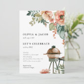 Fêtons avec BBQ Couples Shower Invitation (Debout devant)