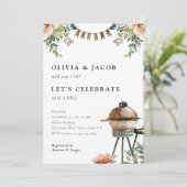 Fêtons avec BBQ Couples Shower Invitation (Debout devant)