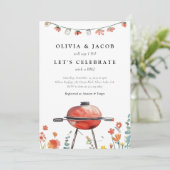 Fêtons avec BBQ Couples Shower Invitation (Debout devant)