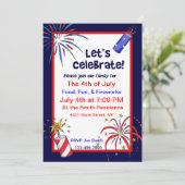   Fêtons ça ! Invitations 4 juillet (Debout devant)