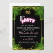 FÊTONS ! Invitation DE LA FÊTE D'ANNIVERSAIRE (Devant / Derrière)