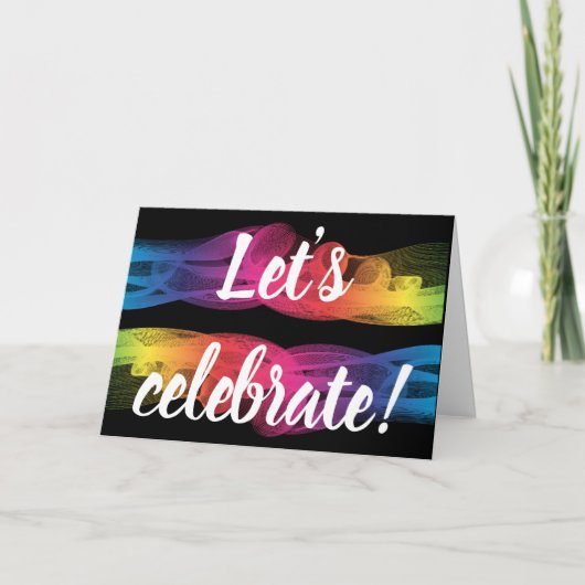 Fêtons la carte d'invitation invitation (Devant)