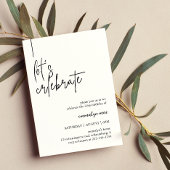 Fêtons la fête moderne Invitation d'anniversaire