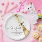 Fêtons les couples Assiettes en papier pour la fêt (Fête)