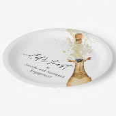 Fêtons les couples Assiettes en papier pour la fêt (Angle)