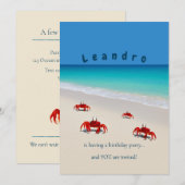 Fêtons les crustacés ! - Invitation de grands enfa (Devant / Derrière)