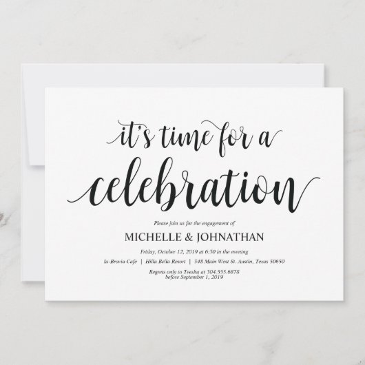 Fêtons-nous, invitations du Parti de l'engagement (Devant)
