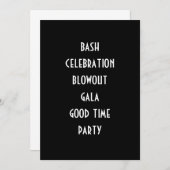 FÊTONS SANS RAISON INVITATION (Devant / Derrière)