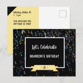 Fêtons un anniversaire Bubbles Carte postale perso (Devant / Derrière)