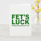Fets Luck Vous Avez Lu Cette Carte à l'Envers (Fleur jaune)