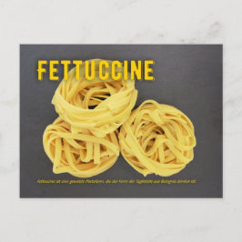 Fettuccine Italienisches Restaurant Rezept zutat Briefkaart